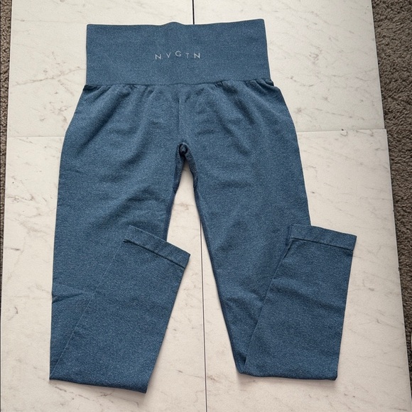 NVGTN Pants - NVGTN NV Seamless Leggings in Slate Blue; size Small